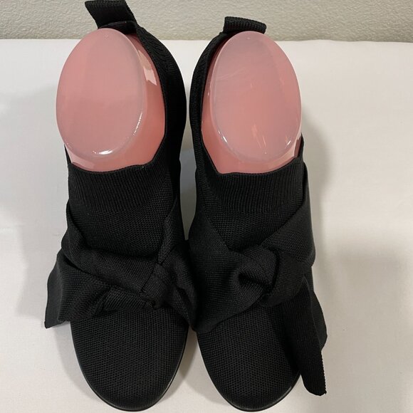 NEW, BERNIE MEV "Chesca Serenity" Pump Stretch Textile with Bow, Black - 8.5 - Picture 2 of 13